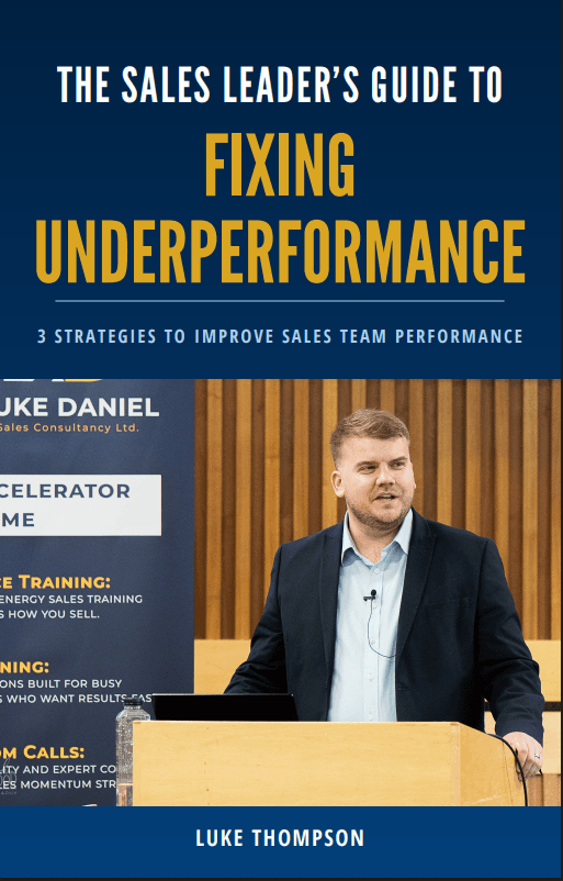 The Sales Leaders Guide To Fixing Underperformance eBook cover