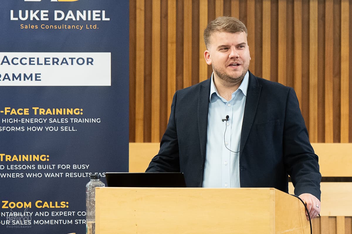 Consultative sales training course led by Luke Daniel in the UK